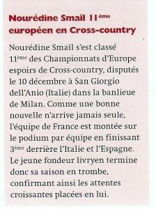 2007.01 Championnat d'europe espoir de cross