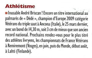 2009.05 André Briscan champion d'Europe